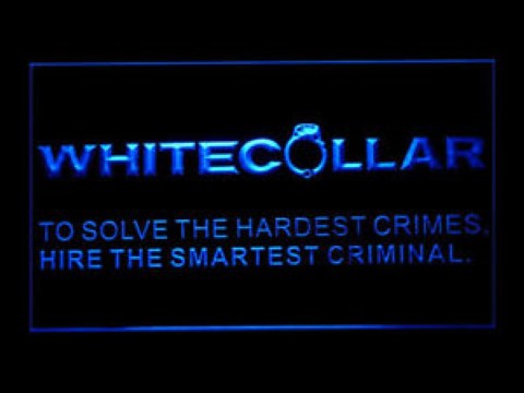 White Collar LED Neon Sign